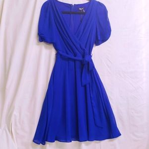 DKNY (NEW w/ tags) Cobalt Midi Swing Dress